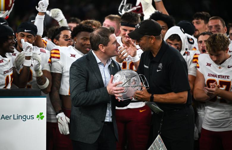 Matt Campbell Achieves His 100th Career Win at the Aer Lingus College Football Classic 