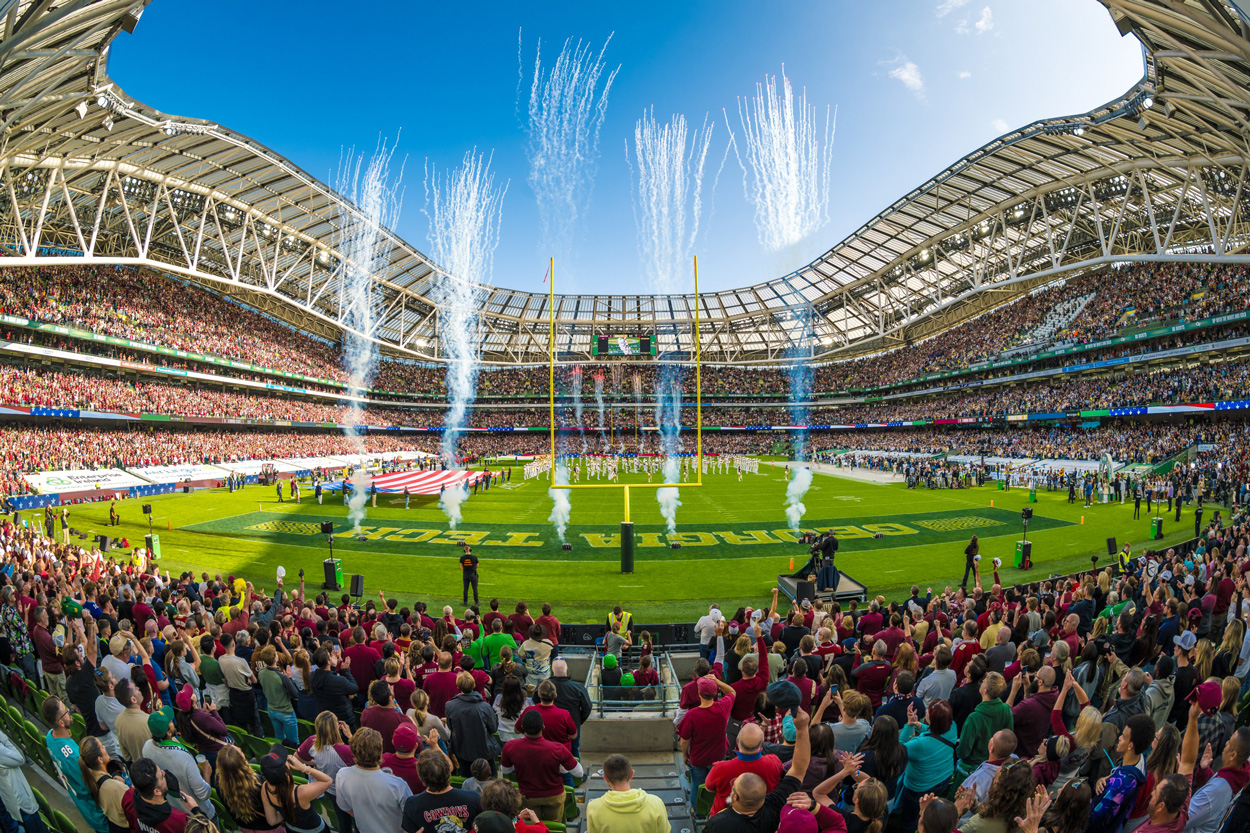 2024 Aer Lingus College Football Classic scores record viewership figures