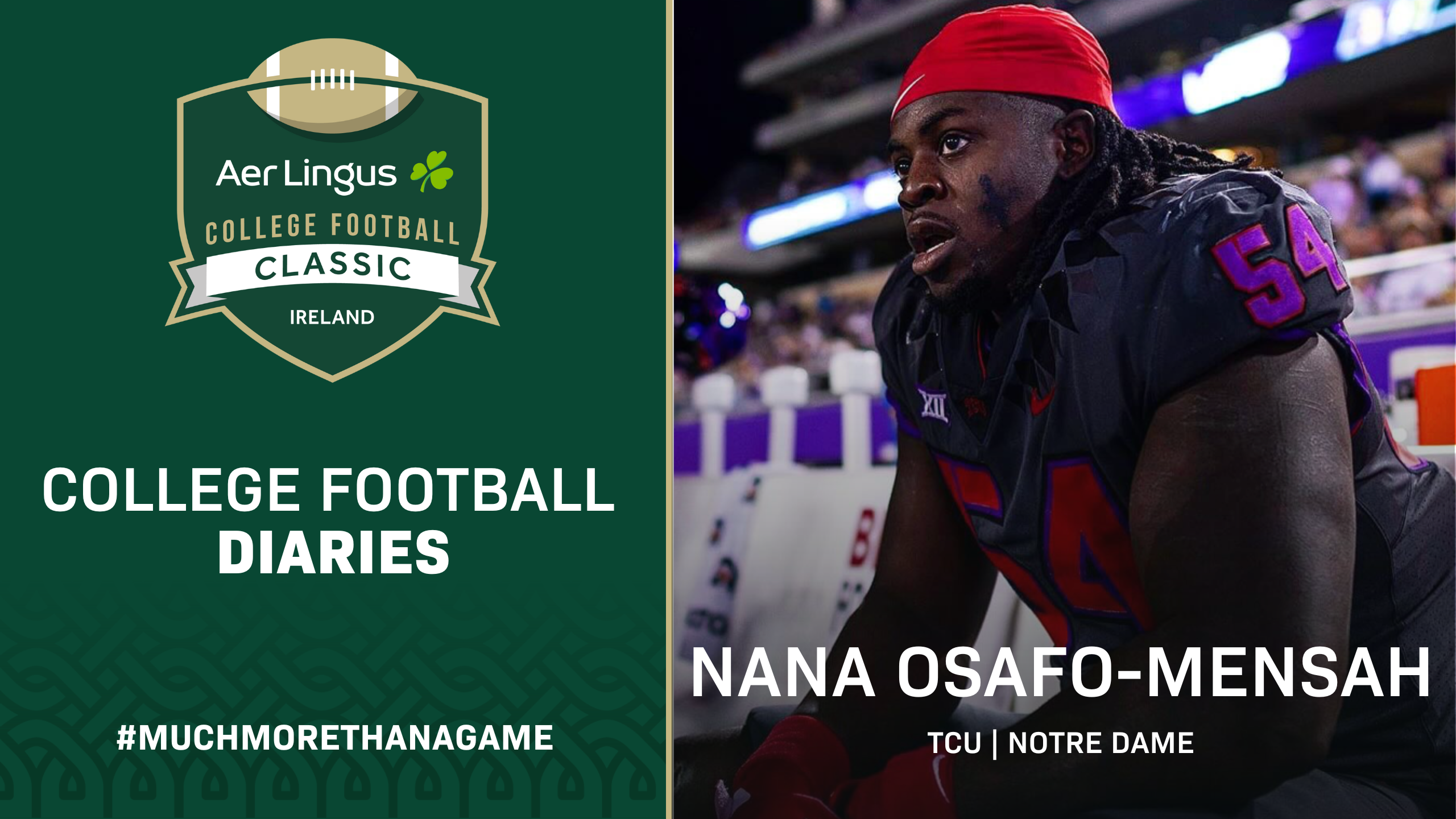  Aer Lingus Classic - College Football Diaries : NaNa Osafo-Mensah 