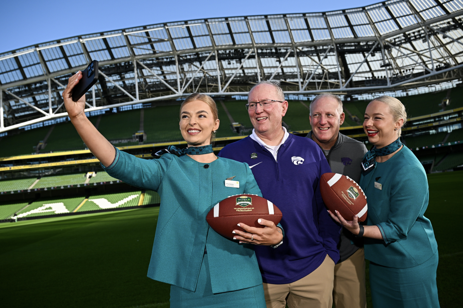 Coach Klieman and Gene Taylor Visit Dublin 