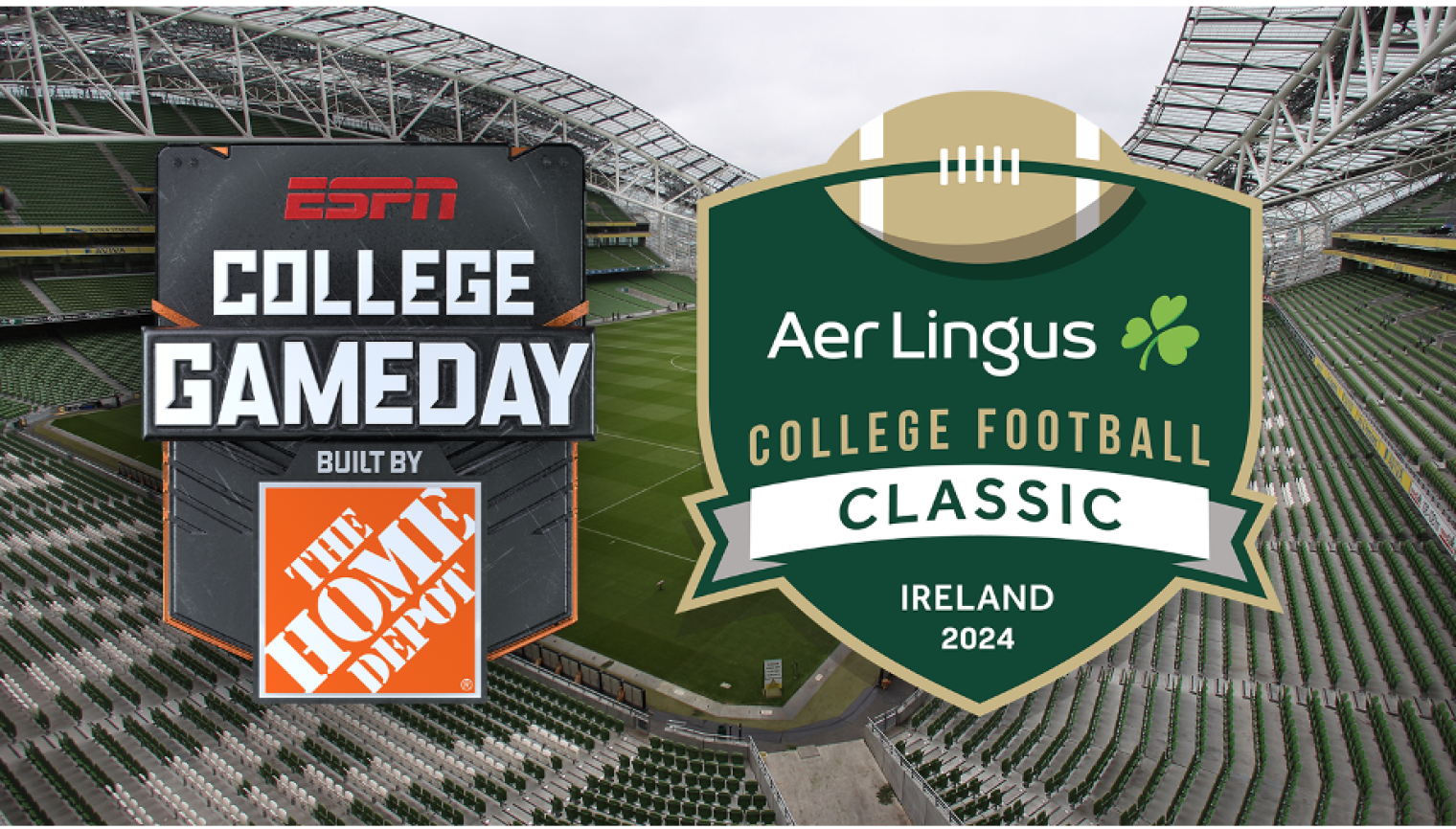 ESPN’s <em>College GameDay</em> Built by The Home Depot to Kick Off 2024 Season in Dublin at Aer Lingus Classic