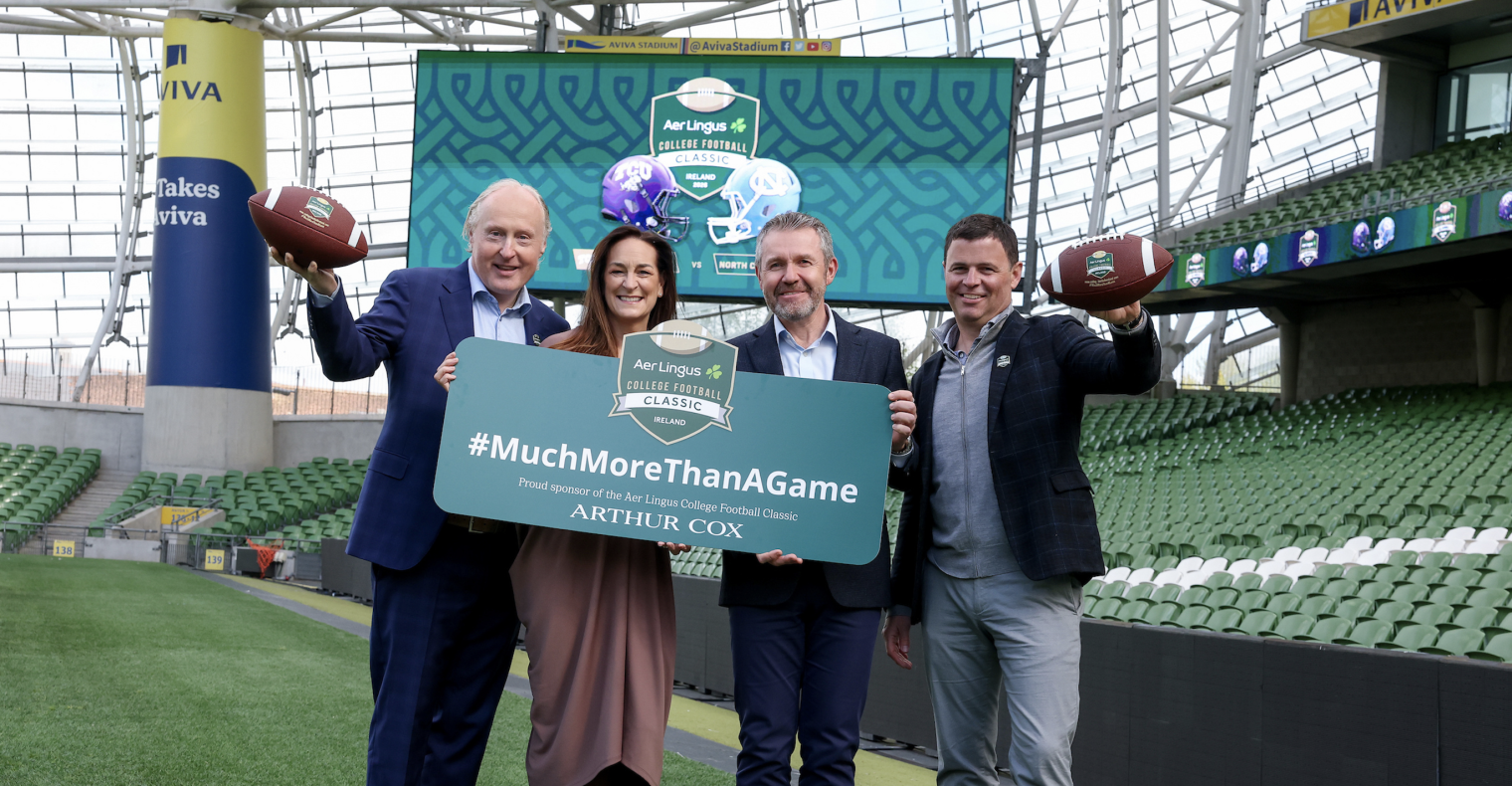 Arthur Cox LLP Official Legal Partner of the Aer Lingus College Football Classic Series